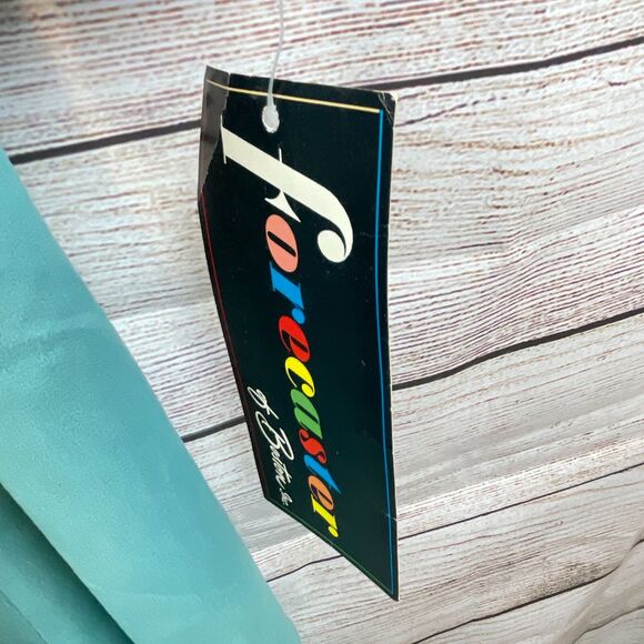 Vintage 1960s Forecaster of Boston Trench Rain Coat Size 13/14 Blue Scarf - Picture 8 of 14